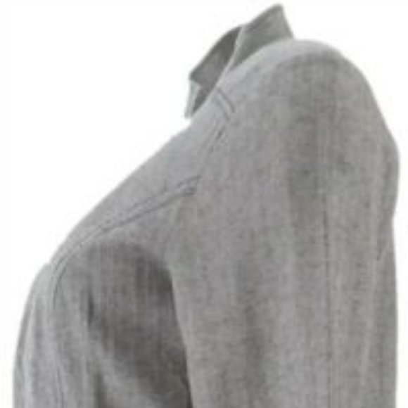 NWT LIZ CLAIBORNE NY HERRINGBONE BLACK ZIP JACKET 8 & 16 - Picture 3 of 15